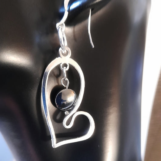 Irregular Heart Shaped Charm Earrings