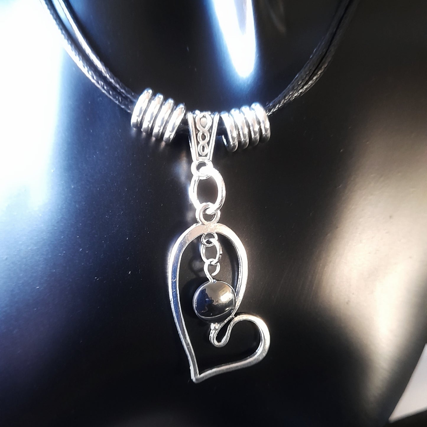 Irregular Heart Shaped Charm Necklace