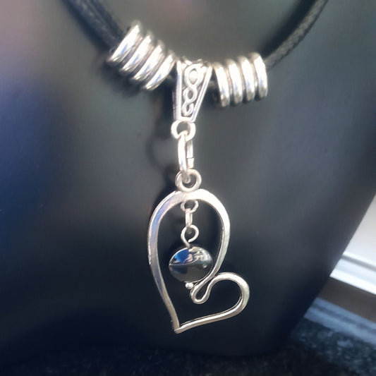 Irregular Heart Shaped Charm Necklace