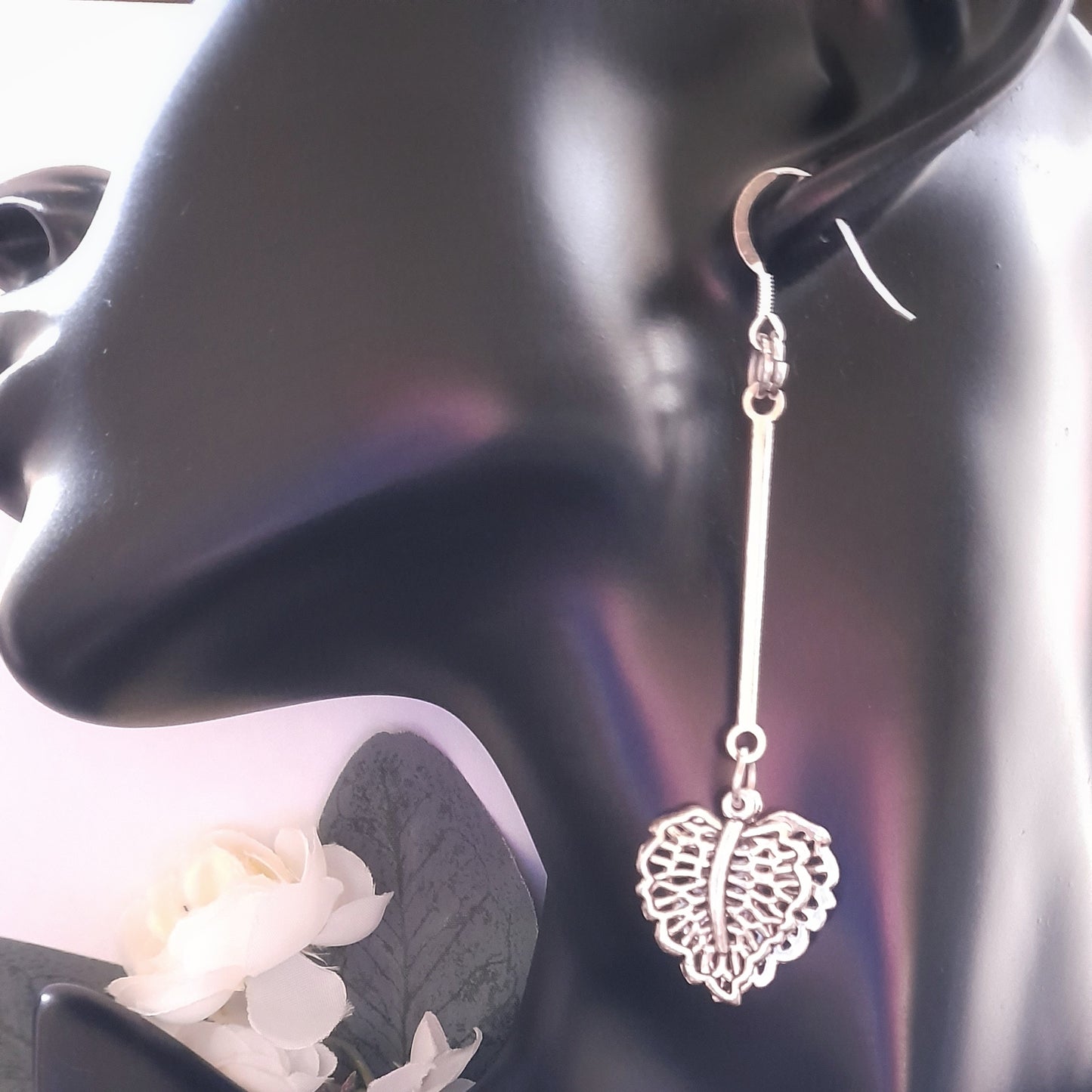 Filigree Leaf Earrings