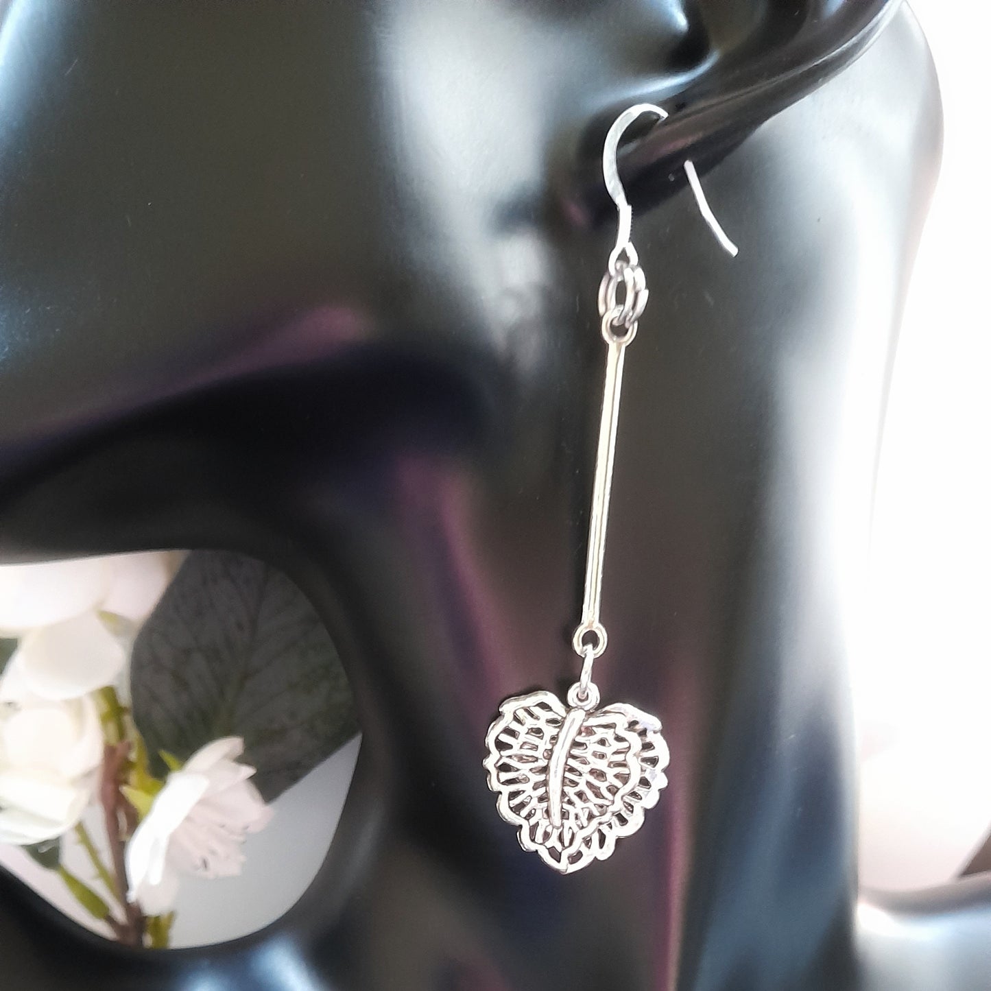 Filigree Leaf Earrings