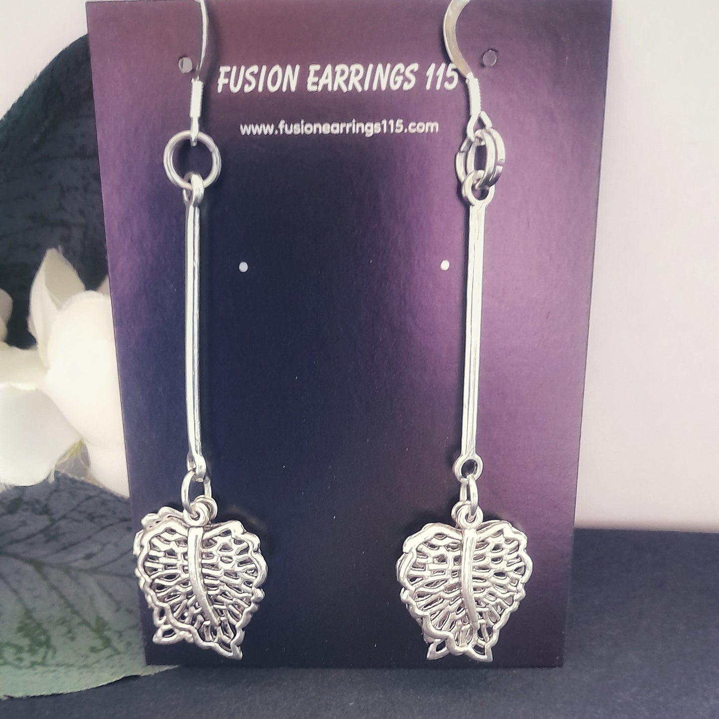 Filigree Leaf Earrings