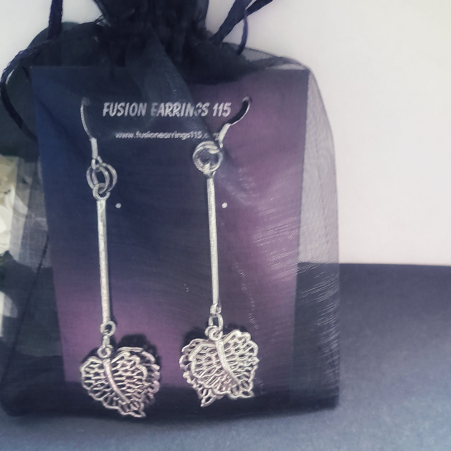 Filigree Leaf Earrings