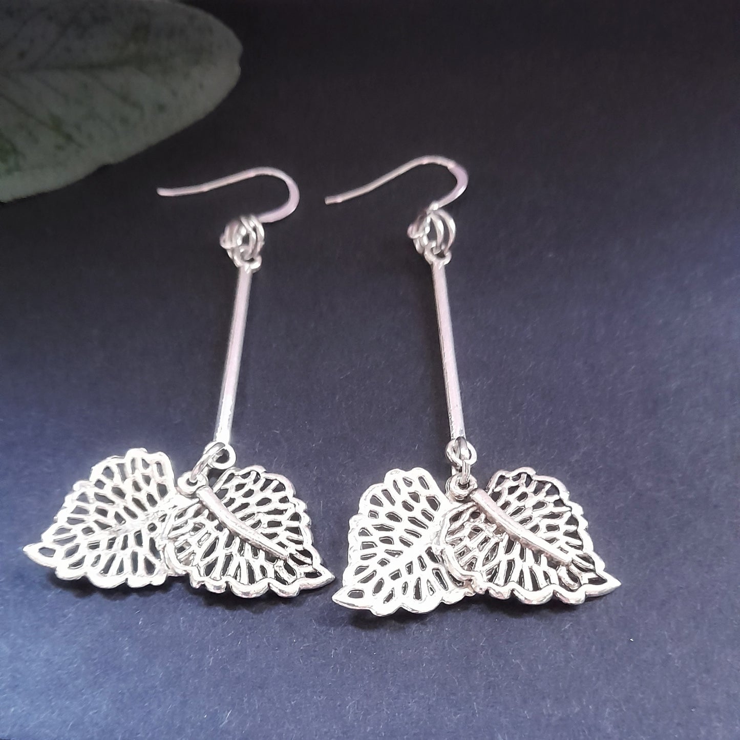 Filigree Leaf Earrings