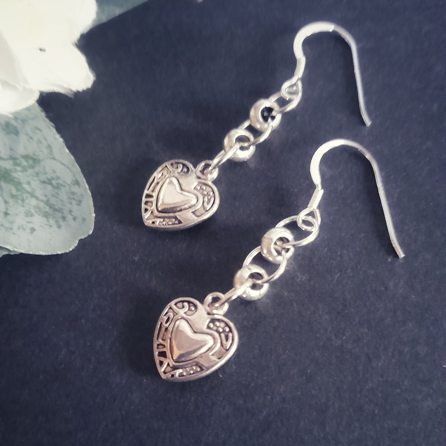 Decorative Heart Earrings