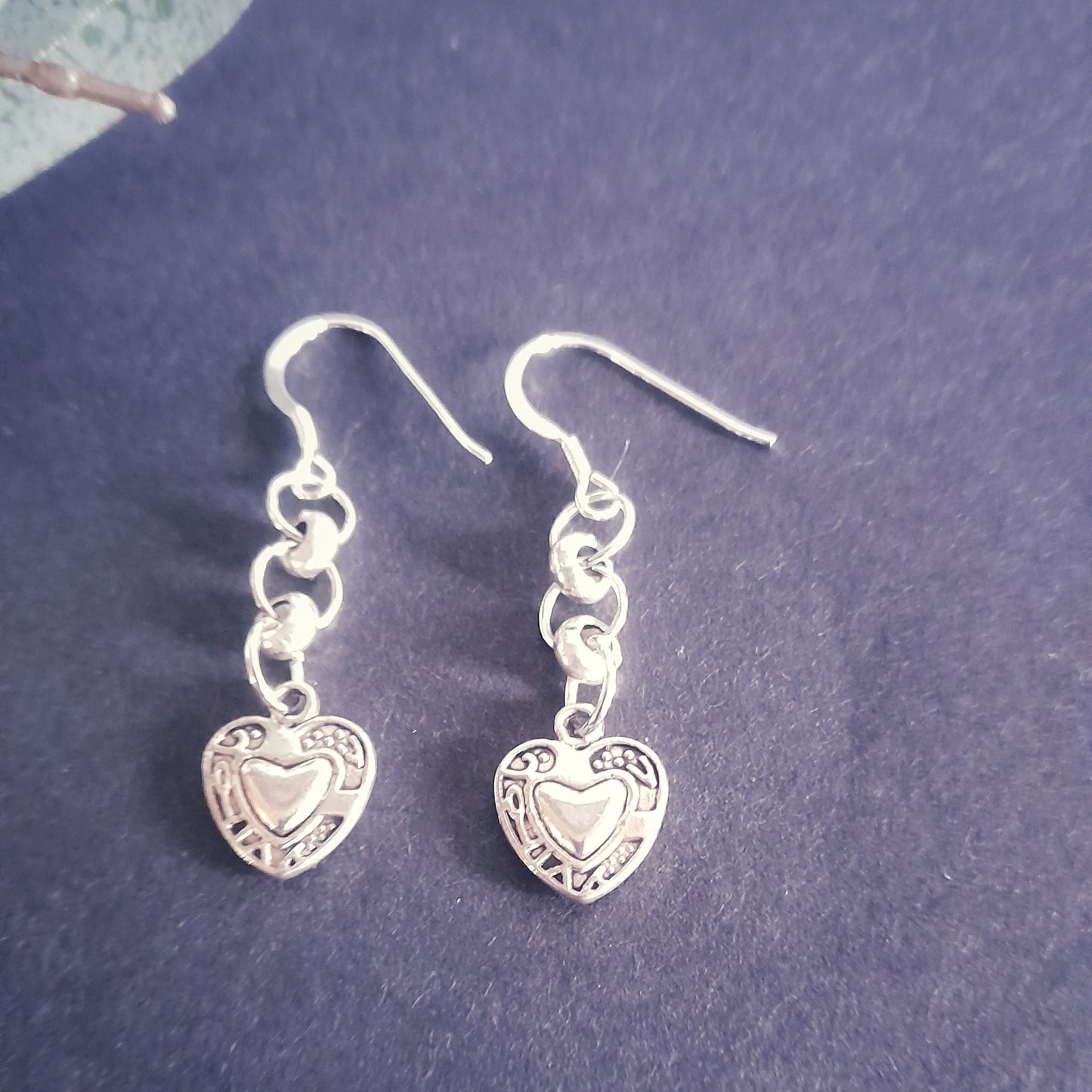 Decorative Heart Earrings