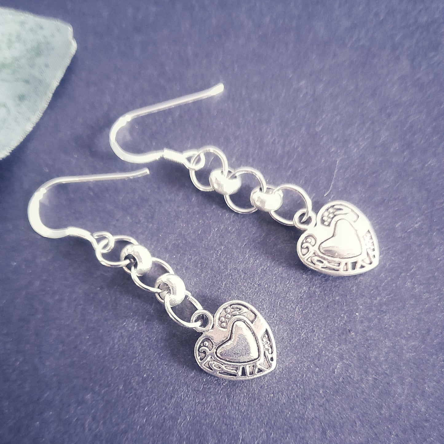 Decorative Heart Earrings