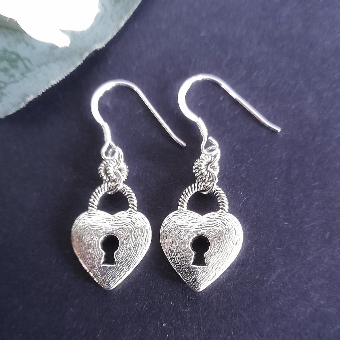 Padlock Heart Earrings