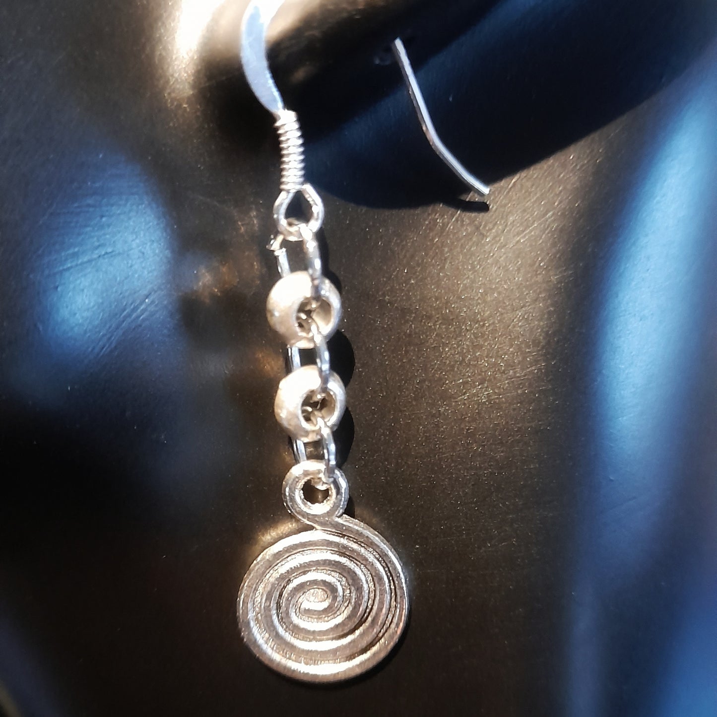 Silver Swirl Earrings