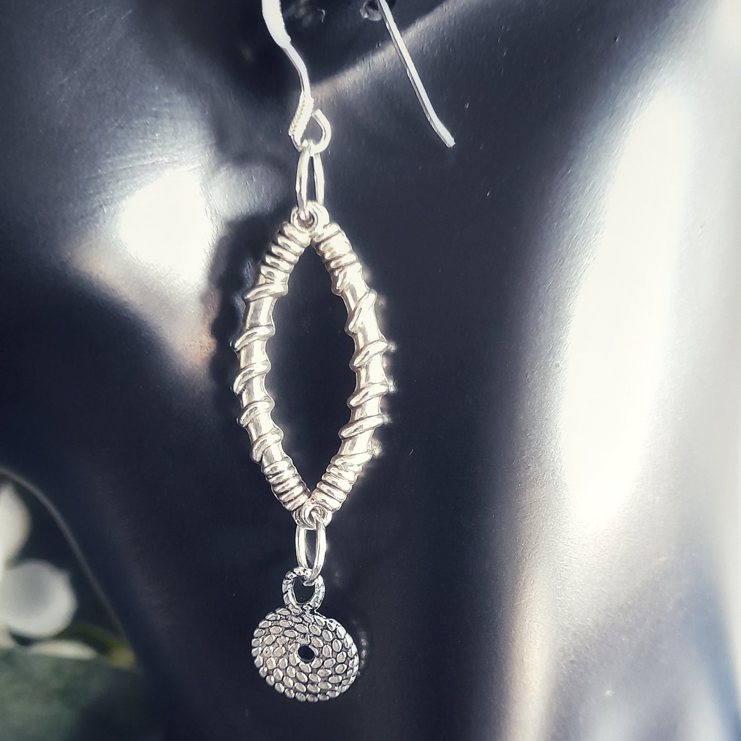 Silver Twist Coiled Earrings