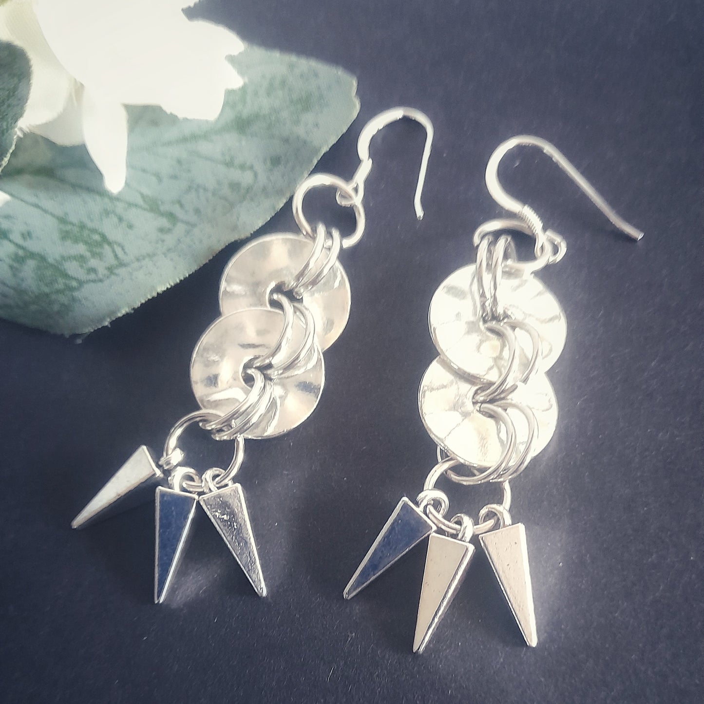 Pyramid Spike Earrings