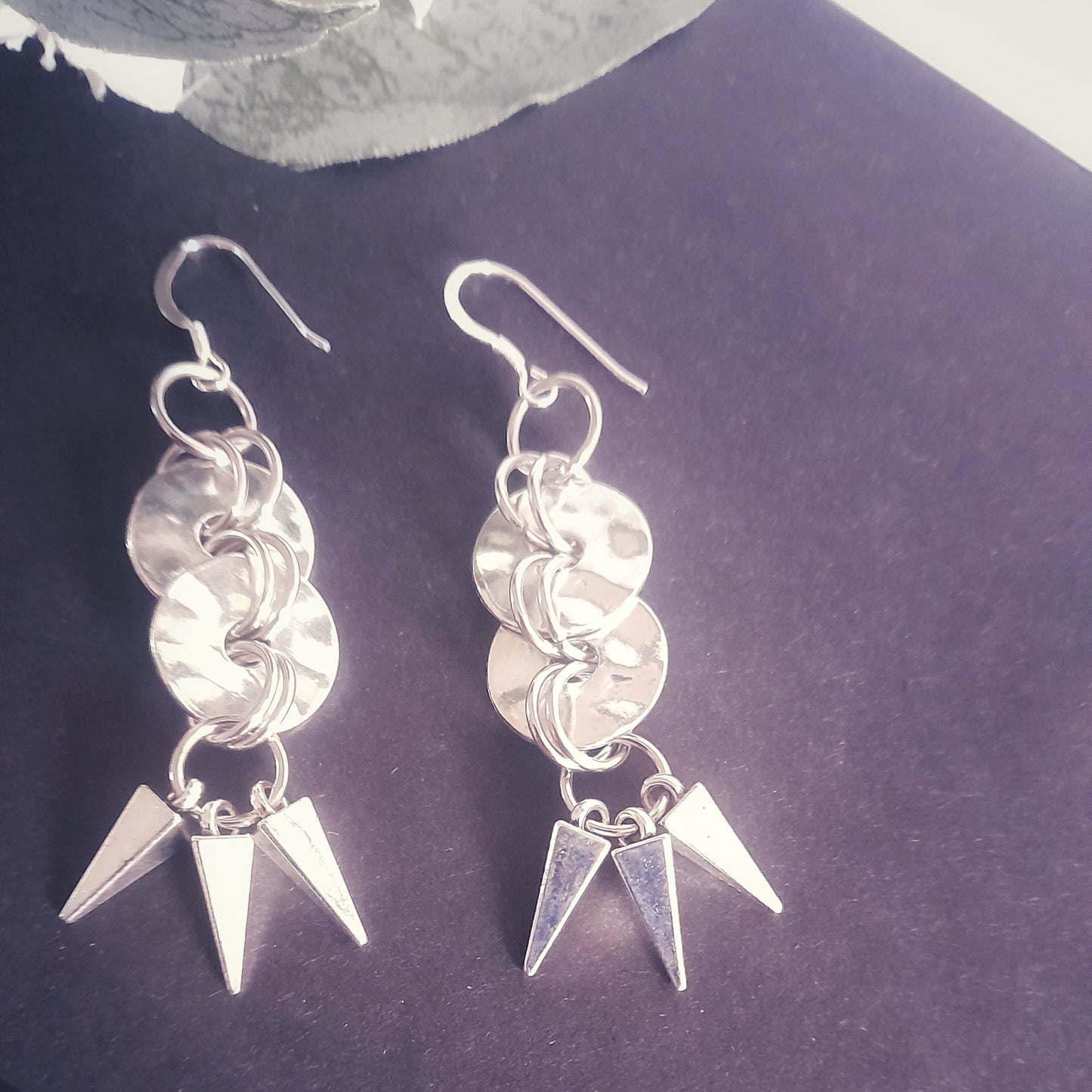 Pyramid Spike Earrings