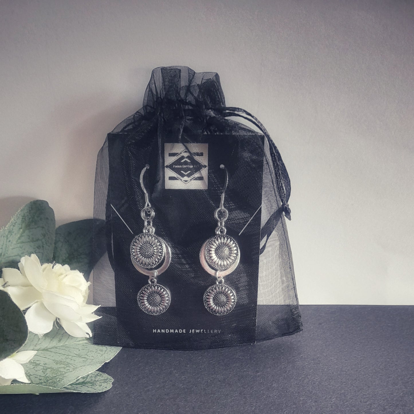 Double Sunflower Earrings