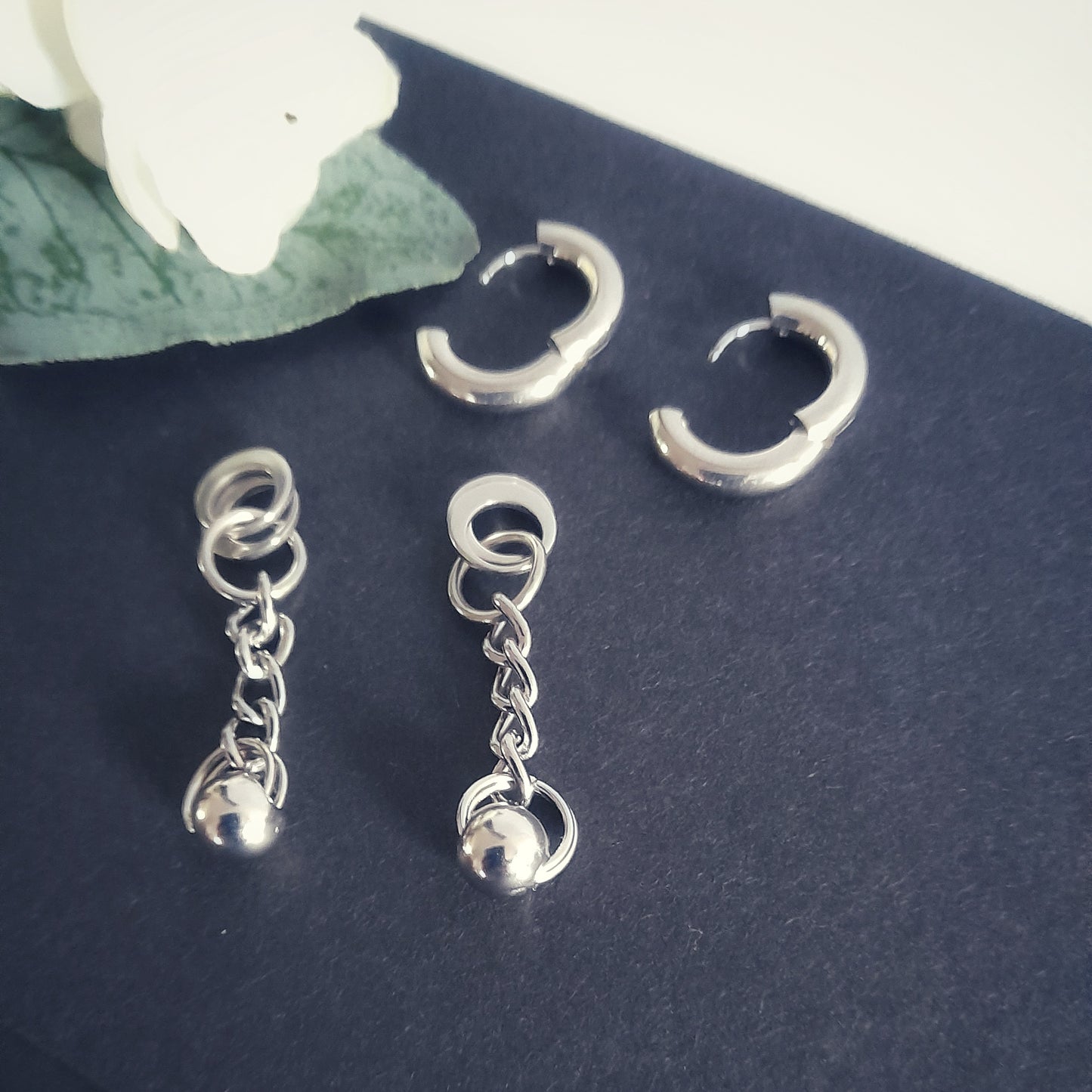 Ball and Chain Earrings